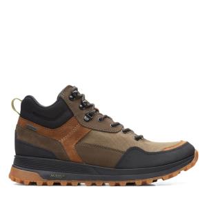 Clarks ATL Trek Hi GORE-TEX Elegantni gležnjarji Moški Temno Olivno Zelene | CLK814XOI