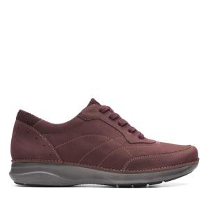 Clarks Appley Tie Ravni Čevlji Ženske Bordo | CLK358RFE