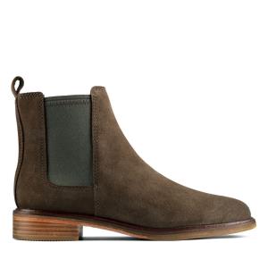 Clarks Clarkdale Arlo Gležnarji Ženske Temno Olivno Zelene | CLK308OZV