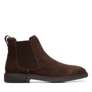 Clarks Clarkdale Hall Čevlji Chelsea Moški Temno Rjave | CLK019EYT