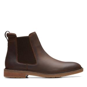 Clarks Clarkdale Hall Čevlji Chelsea Moški Rjave | CLK321DEL