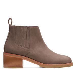 Clarks Cologne Top Gležnarji Ženske Temno Sive Rjave | CLK736VIL