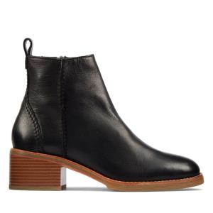 Clarks Cologne Zip Škornji S Peto Ženske Črne | CLK690AMY