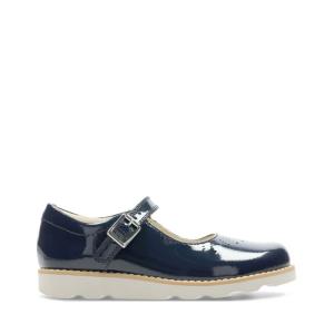 Clarks Crown Jump Kid Modne Superge Dekleta Temno Modre | CLK630EZQ