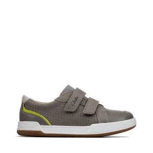 Clarks Fawn Solo Kid Superge Fantje Sive | CLK380DFN