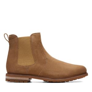 Clarks Foxwell Top Čevlji Chelsea Moški Temno Rjave | CLK495BVR