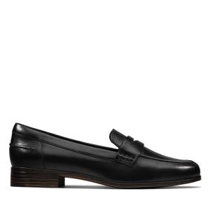 Clarks Hamble Loafer Mokasini Ženske Črne | CLK021LNU