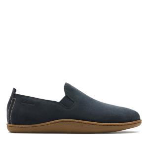 Clarks Home Mocc Copati Moški Temno Modre | CLK631BDM