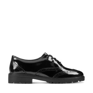 Clarks Loxham Brogue Youth Modne Superge Dekleta Črne | CLK729OIK