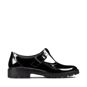 Clarks Loxham Shine Youth Modne Superge Dekleta Črne | CLK386MJP