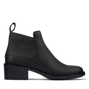 Clarks Memi Zip Gležnarji Ženske Črne | CLK870VHM