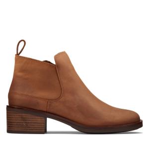 Clarks Memi Zip Škornji S Peto Ženske Temno Rjave | CLK943HZN