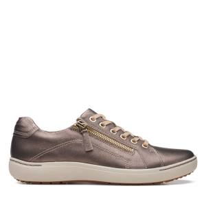 Clarks Nalle Lace Ravni Čevlji Ženske Bronze | CLK978IFR