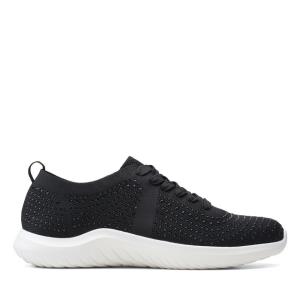 Clarks Nova Spark Superge Ženske Črne | CLK487KVF