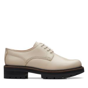 Clarks Orianna Derby Ravni Čevlji Ženske Bež | CLK587MCJ