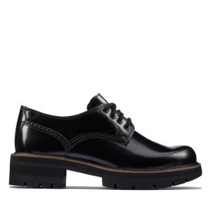 Clarks Orianna Derby Črne Čevlji Ženske Črne | CLK675YIE