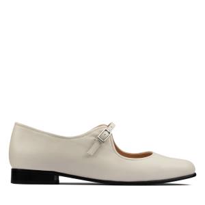 Clarks Pure Flat Ravni Čevlji Ženske Bele | CLK756GMC