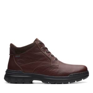 Clarks Rockie 2 Up GORE-TEX Gležnarji Moški Temno Rdeče | CLK038UXC