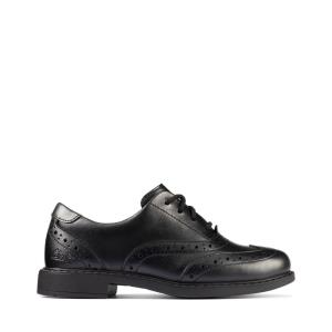 Clarks Scala Brogue Kid Modne Superge Dekleta Črne | CLK219LIQ