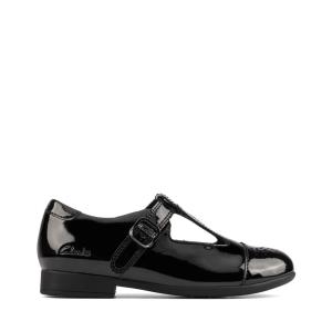 Clarks Scala Spirit Kid Modne Superge Dekleta Črne | CLK245ZRY