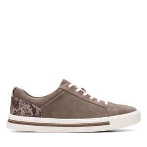 Clarks Un Maui Lace Ravni Čevlji Ženske Sive Rjave | CLK043UWQ