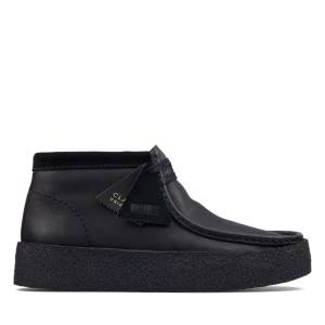 Clarks Wallabee Cup Elegantni gležnjarji Moški Črne | CLK724VQK