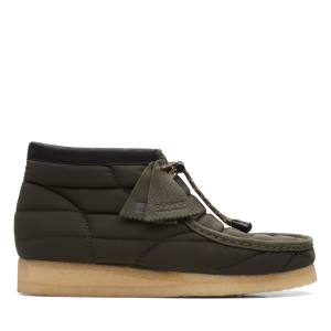 Clarks Wallabee Elegantni gležnjarji Moški Kaki | CLK016ODV