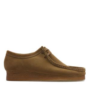 Clarks Wallabee Elegantni gležnjarji Moški Kaki | CLK259LMU