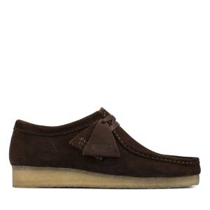 Clarks Wallabee Elegantni gležnjarji Moški Temno Rjave | CLK578MCY