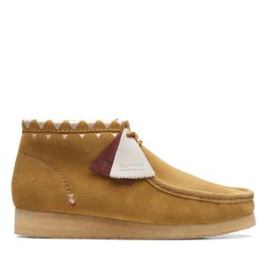 Clarks Wallabee Elegantni gležnjarji Moški Kaki | CLK904SXZ