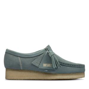 Clarks Wallabee Ravni Čevlji Ženske Modre | CLK894ZNI