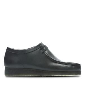 Clarks Wallabee Ravni Čevlji Ženske Črne | CLK345RVO