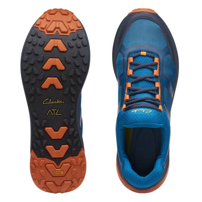 Clarks ATL Trail Lo Superge Moški Modre | CLK976NVZ