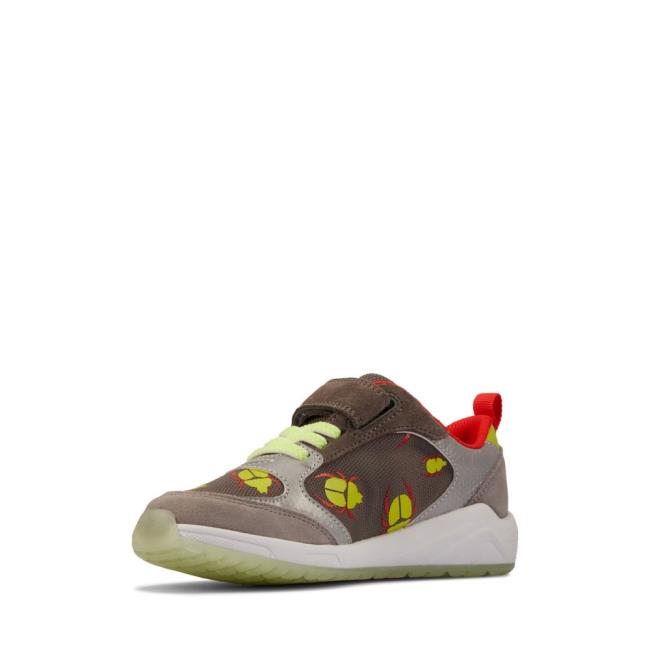 Clarks Aeon Glow Kid Modne Superge Dekleta Sive | CLK051EJI