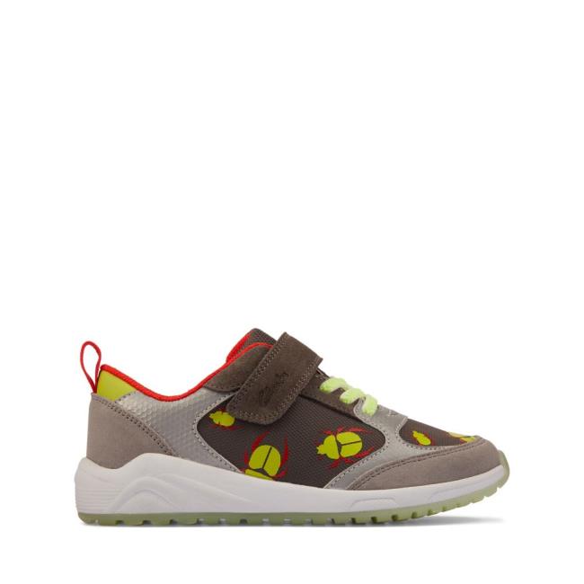 Clarks Aeon Glow Kid Modne Superge Dekleta Sive | CLK051EJI