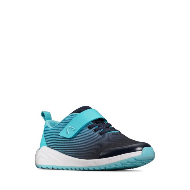 Clarks Aeon Pace Kid Superge Dekleta Temno Modre | CLK542LEH