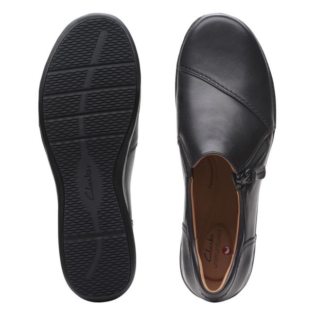 Clarks Appley Zip Črne Čevlji Ženske Črne | CLK489SBV