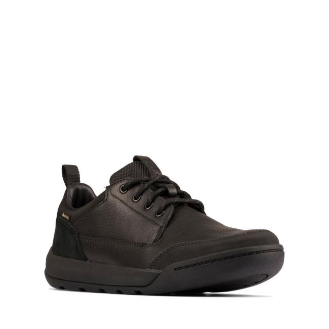 Clarks Ashcombe Lo GORE-TEX Črne Čevlji Moški Črne | CLK381TPK