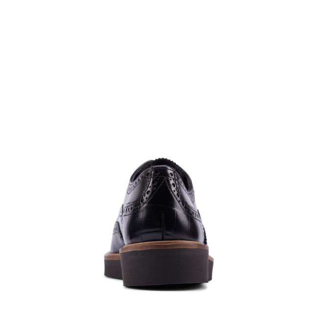 Clarks Baille Brogue Ravni Čevlji Ženske Črne | CLK380WCM