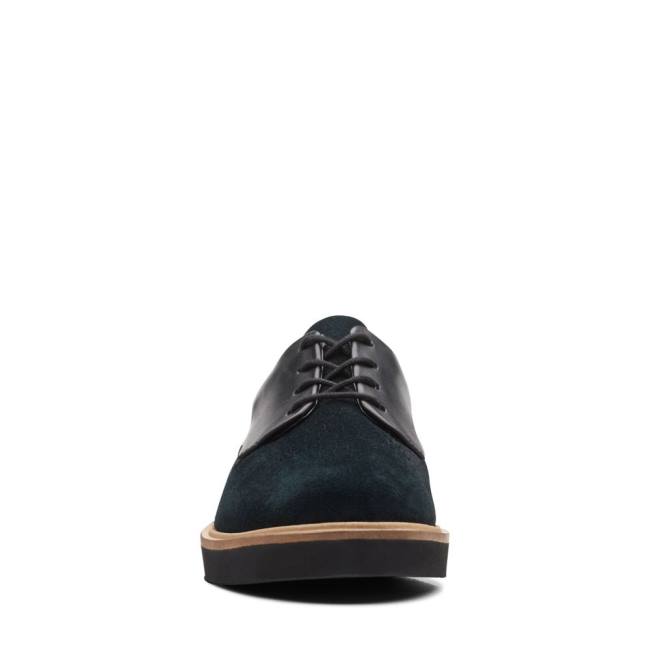 Clarks Baille Lace Ravni Čevlji Ženske Črne | CLK756NGT