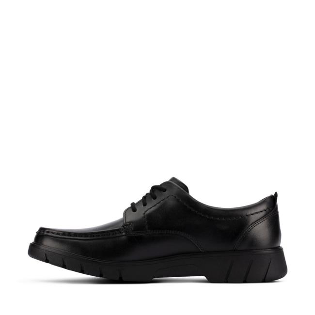 Clarks Branch Lace Youth Modne Superge Fantje Črne | CLK840BHM