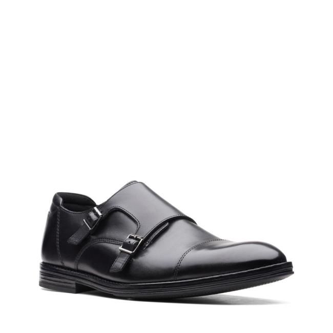 Clarks Citi Stride Monk Črne Čevlji Moški Črne | CLK742FSE