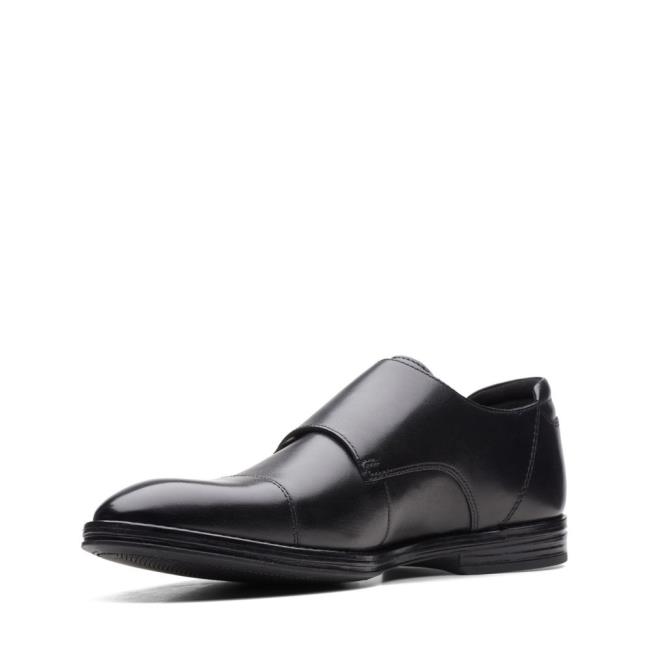 Clarks Citi Stride Monk Črne Čevlji Moški Črne | CLK742FSE