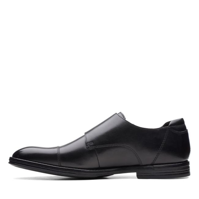 Clarks Citi Stride Monk Črne Čevlji Moški Črne | CLK742FSE