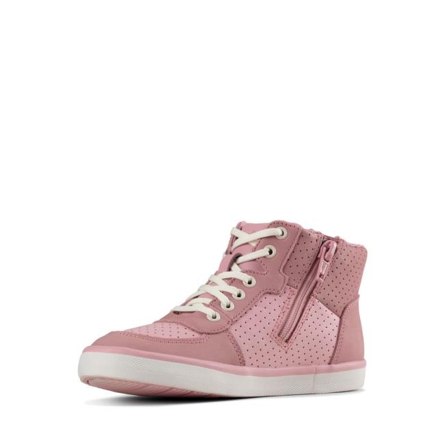 Clarks City Flake Kid Superge Dekleta Roza | CLK628PRF