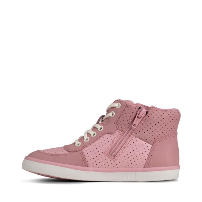 Clarks City Flake Kid Superge Dekleta Roza | CLK628PRF