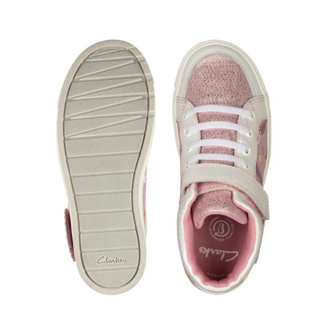 Clarks City Hop Kid Platneni Čevlji Dekleta Roza | CLK428VGS