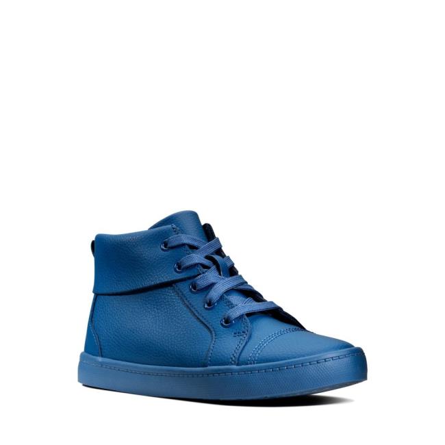 Clarks City Oasis Hi Kid Originals Škornji Fantje Temno Modre | CLK329ZQS