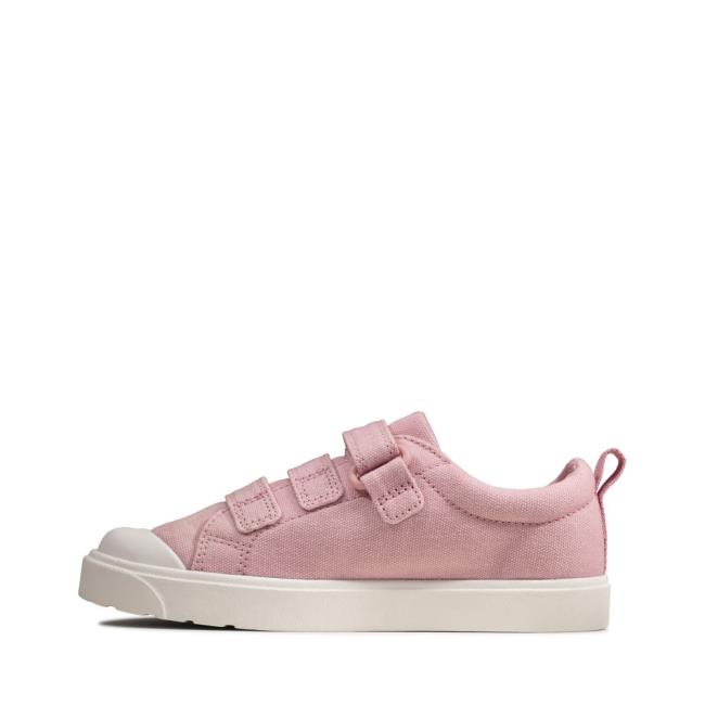 Clarks City Vibe Kid Platneni Čevlji Dekleta Roza | CLK346ELR