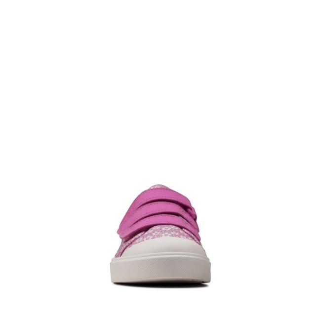 Clarks City Vibe Kid Platneni Čevlji Dekleta Roza | CLK762TMU